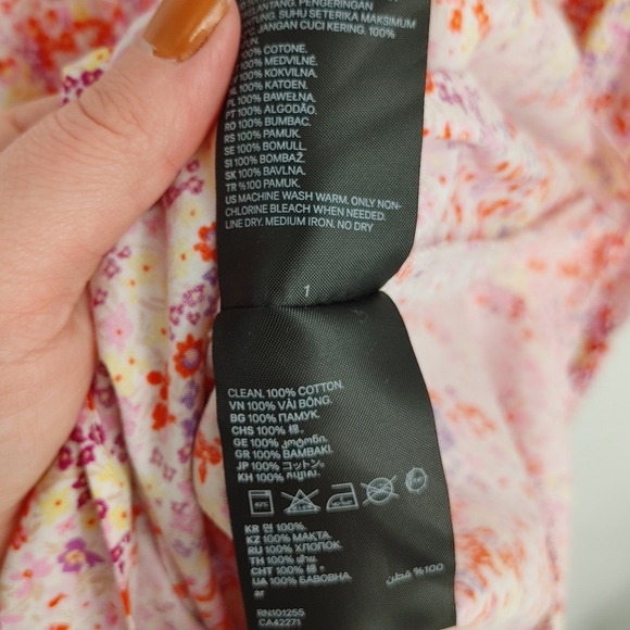 H&M | floral print midi dress - Picture 8 of 8